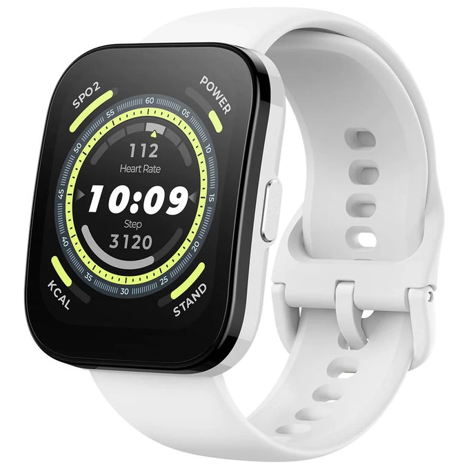 foto del prodotto amazfit bip 5 1.91 gps sport salute chiamate notifiche impermeabile cream white