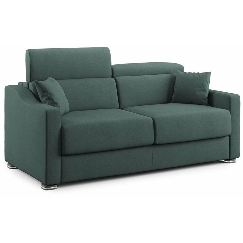 immagine 0 del prodotto amber divano letto matrimoniale in tessuto smacchiabile t05 211 cm mat. 160x197 verde
