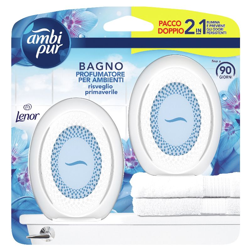 foto del prodotto ambi pur bagno 2 profumatori per ambienti al risveglio primaverile