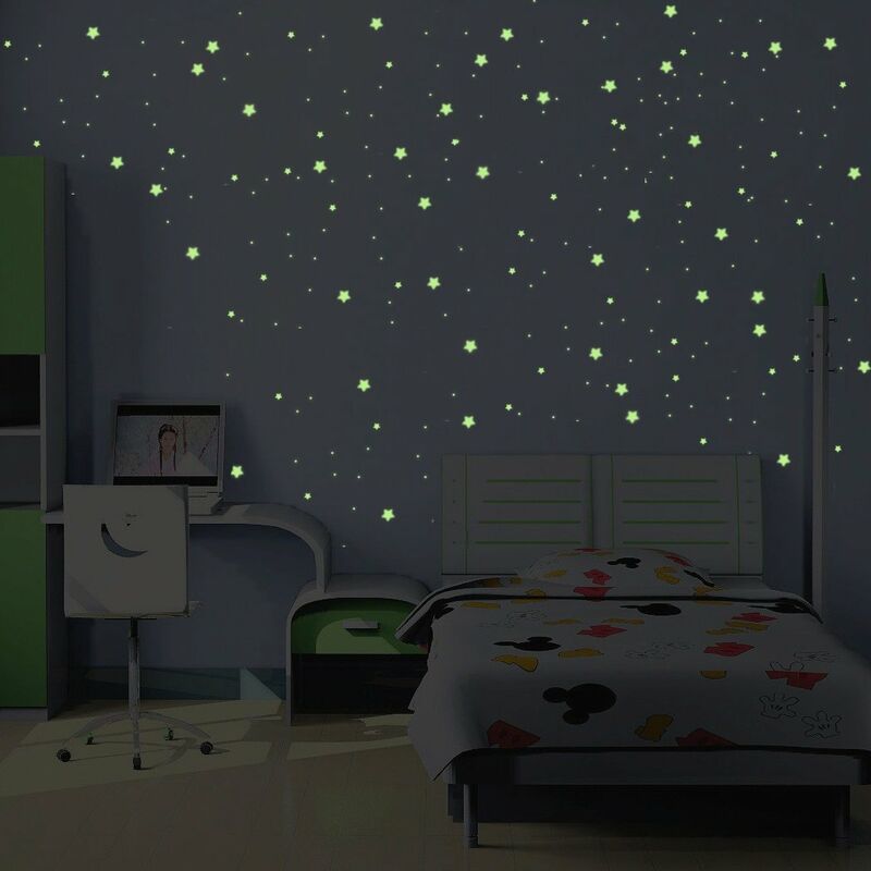 foto del prodotto ambiance j scy 002 live adesivi via lattea fosforescente 240 mini stelle e pianeti
