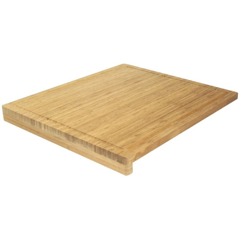 foto del prodotto ambiance nature 508815 tagliere in bamb con bordi, 52,5 x 46 x 1,9 cm