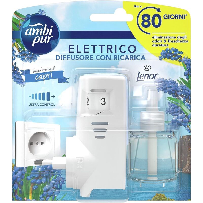 foto del prodotto ambipur lenor profumatore per ambiente elettrico ricarica 20 ml capri