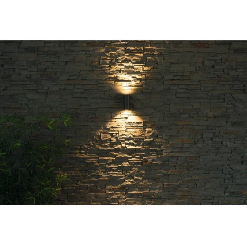 foto del prodotto ambos 35376 lampada da parete per esterno led monocolore gu10 22 w grafite heitronic