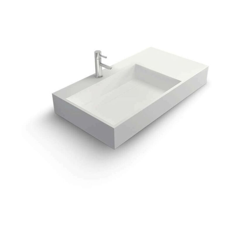 foto del prodotto ambra fabiola lavabo rettangolare sospeso lavabo