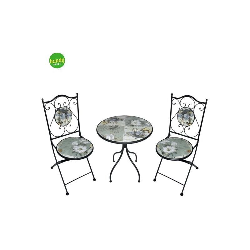 foto del prodotto ambra garden set dal tavolo 60cm 2 sedie pieghevoli