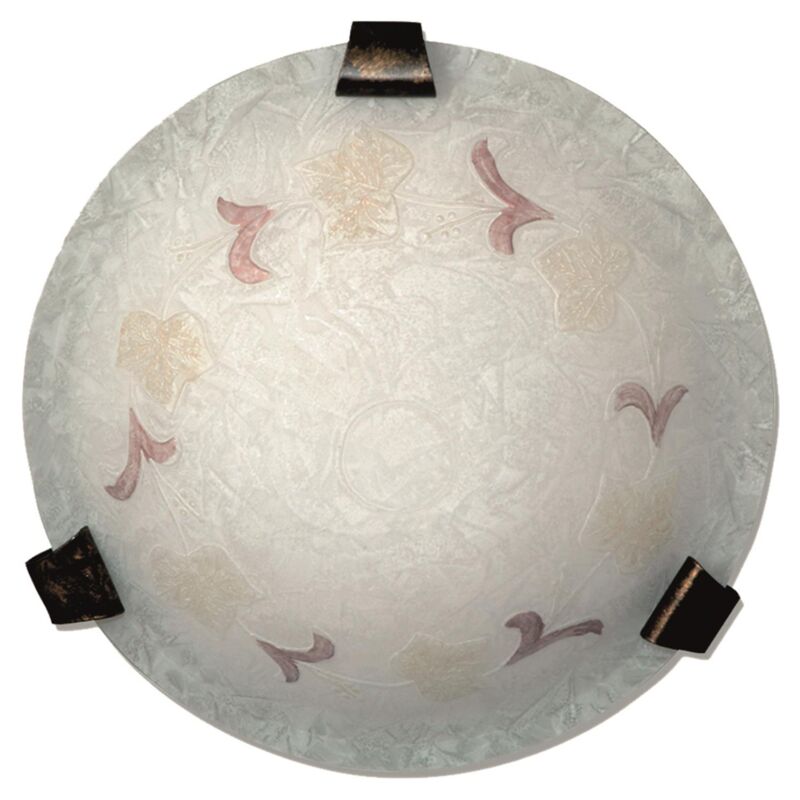 foto del prodotto ambra lampada plafoniera da soffitto e27 1 luce 30cm