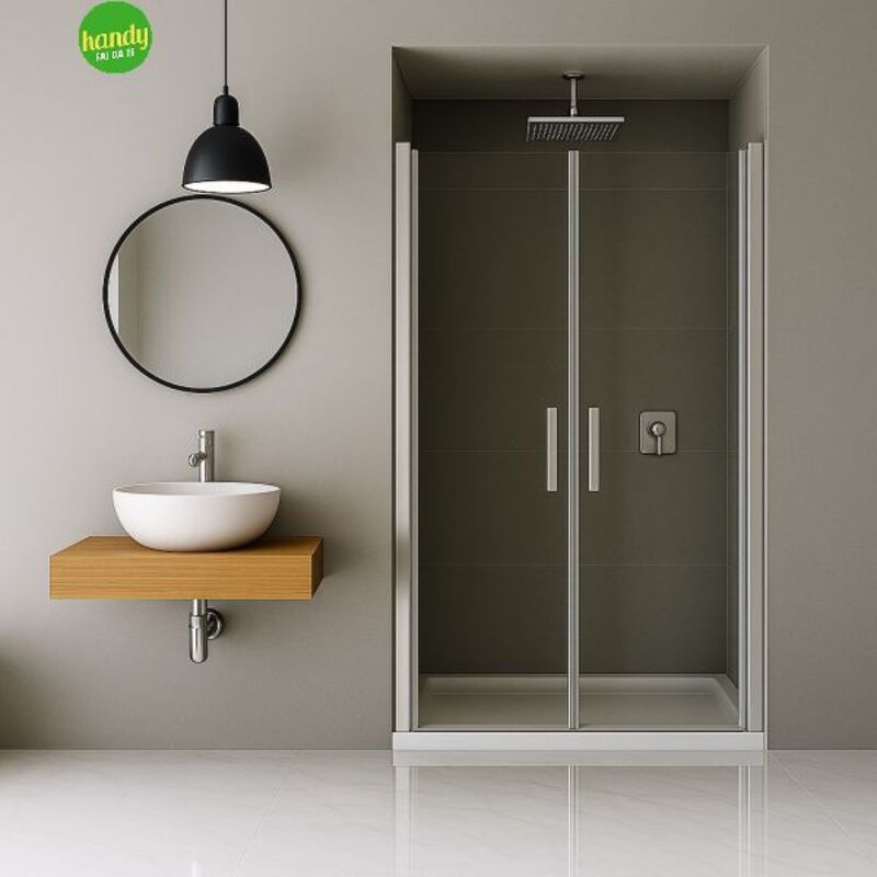 foto del prodotto ambra porta saloon box doccia adige silqua by mobo trasparente spess. 6mm h 195 x 78 82 cm