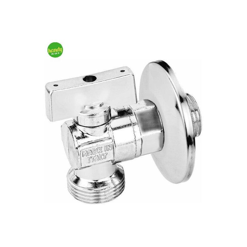 foto del prodotto ambra water rubinetto lavatrice a sfera mignon a leva in ottone cromato con rosone bugatti