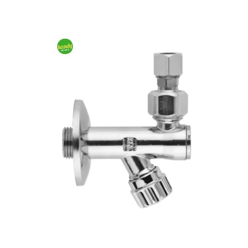 foto del prodotto ambra water rubinetto sottolavabo a vitone in ottone cromatocon filtro e snodo 1 2 