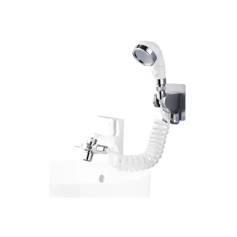 foto del prodotto ambra water set doccetta in abs per lavabo da bagno modello fast attacco flessibile 1 2 . attacco aeratore m22