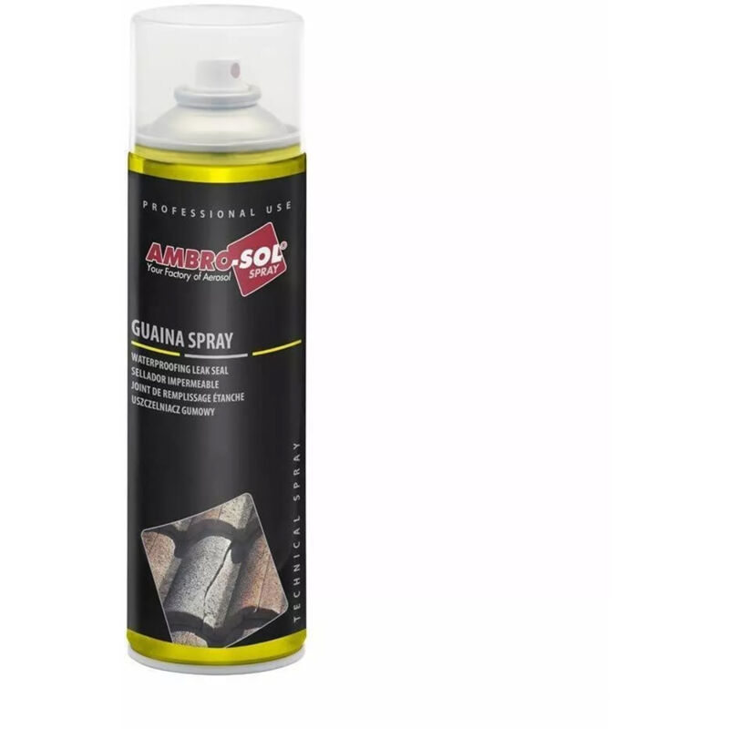 foto del prodotto ambro sol bomboletta m203 guaina liquida spray impermeabilizzante 500ml nero