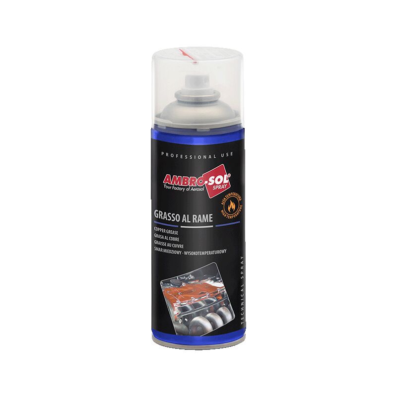 foto del prodotto ambro sol grasso al rame spray resistente ad elevate temperature 1000 c 400 ml