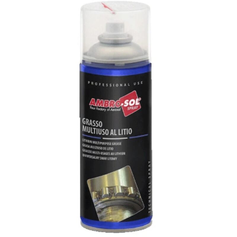foto del prodotto ambro sol grasso multiuso al litio lubrificante protettivo resistente polvere 400 ml
