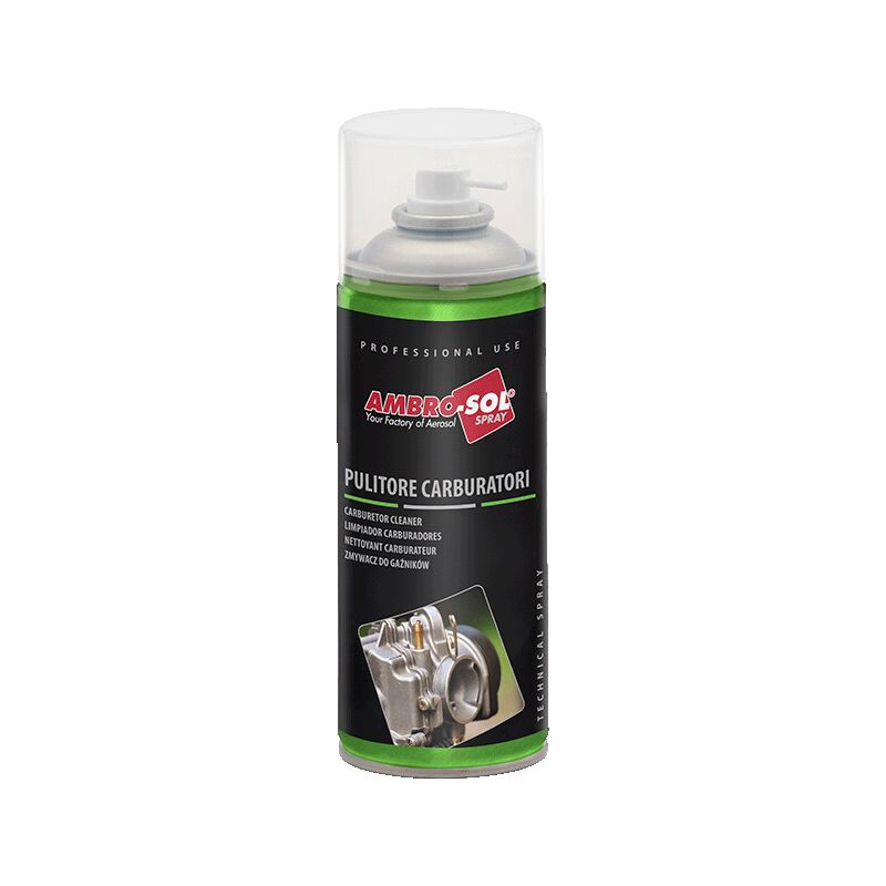 foto del prodotto ambro sol pulitore carburatori pulitore sgrassante parti meccaniche spray 400 ml