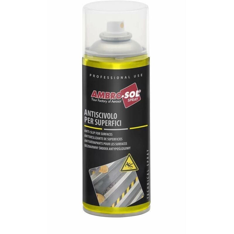 foto del prodotto ambro sol spray antiscivolo per superfici scale, rampe, doccia, pavimenti 400 ml