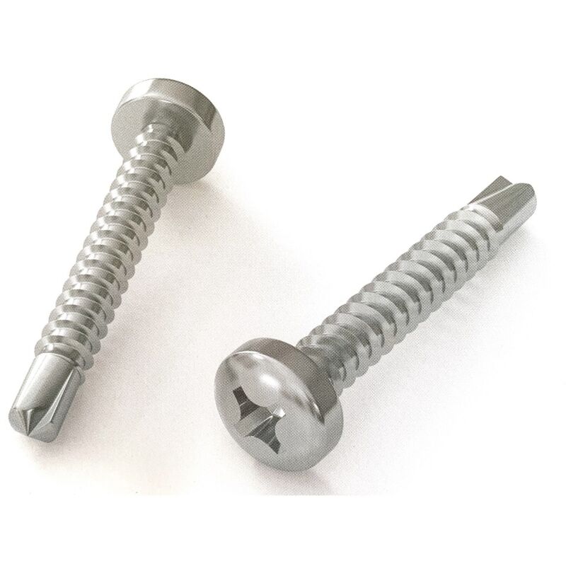 foto del prodotto ambrovit - vite autoperforante tc cava ph in acciaio zincato bianco - mm.4,2x22