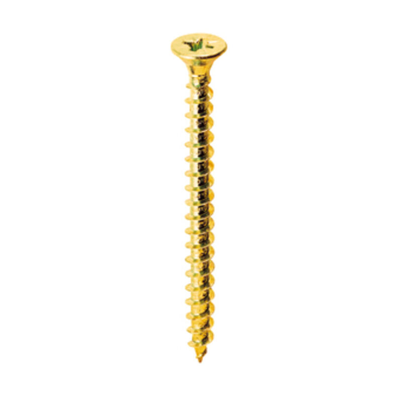 foto del prodotto ambrovit vite truciolare testa svasata piana 4 x40mm ottonata. prezzo per 100 pezzi.