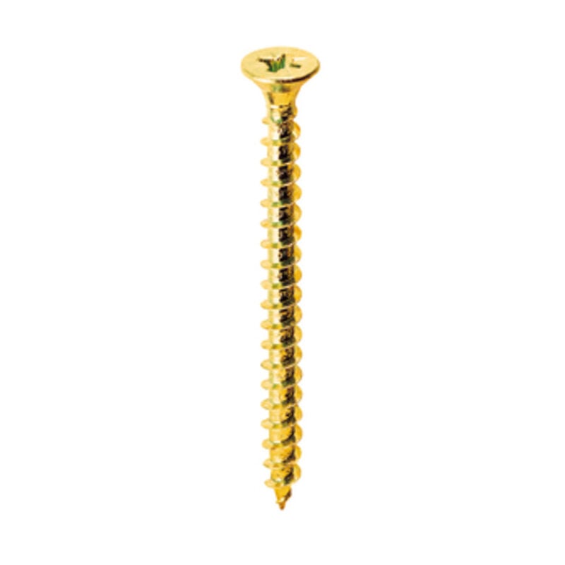 foto del prodotto ambrovit vite truciolare testa svasata piana 5 x70mm ottonata. prezzo per 100 pezzi.