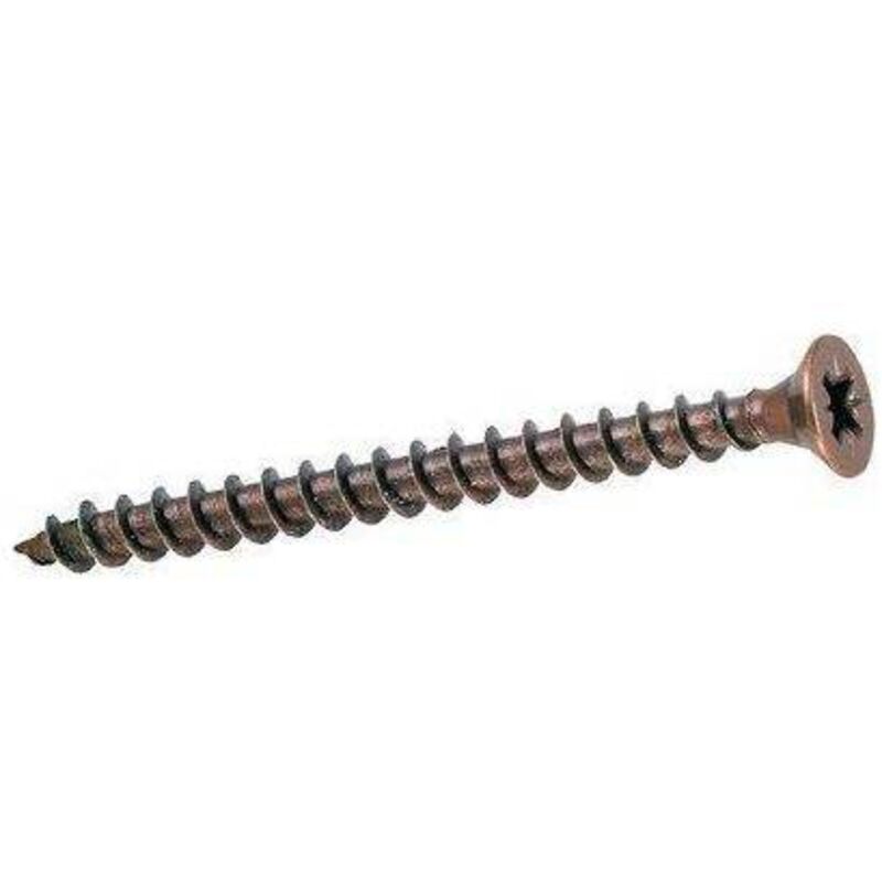 foto del prodotto ambrovit - vite truciolare tsp cava pz interamente filettata in acciaio bronzato - mm.2,5x25