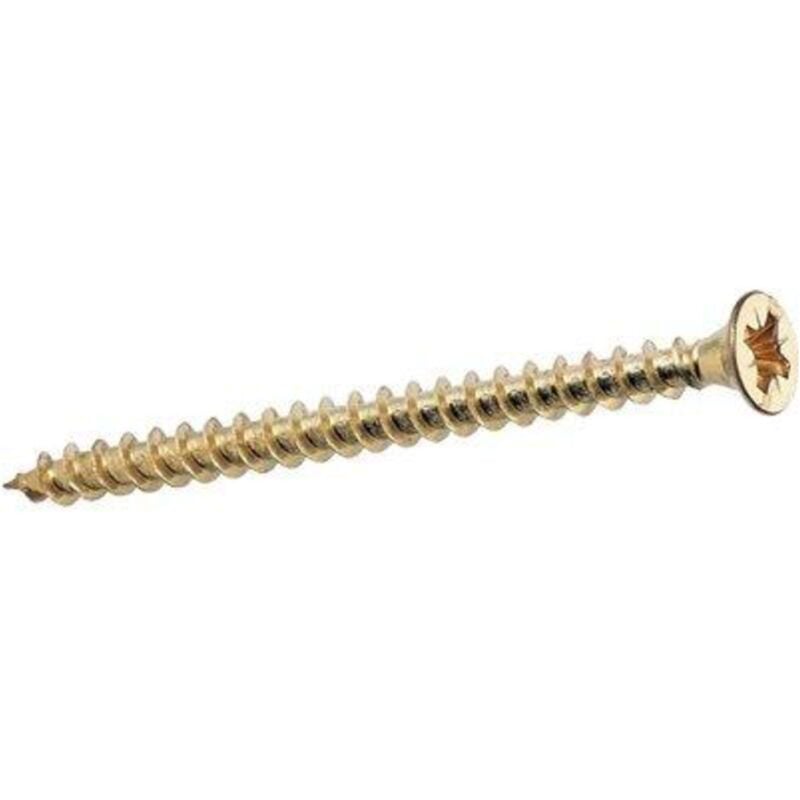 foto del prodotto ambrovit vite truciolare tsp cava pz interamente filettata in acciaio ottonato mm.3,5x40