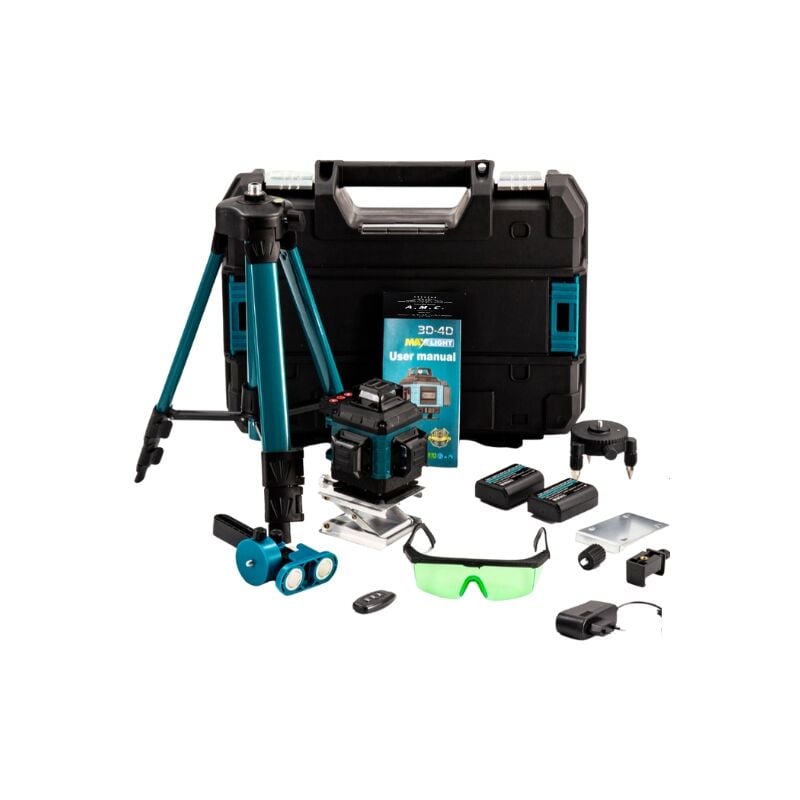 foto del prodotto amc livella laser 16 linee 4d 360 gradi livella laser autolivellante linee verde