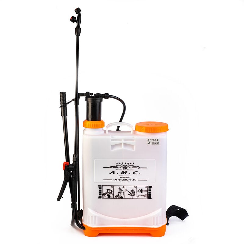 foto del prodotto amc pompa a spalla manuale nebulizzatore 16 lt per disinfestazione irrorazione