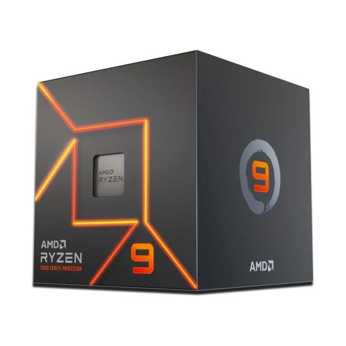 foto del prodotto amd processore ryzen 9 7900 5.4ghz 12 core 76mb 65w am5 with wraith prism cooler