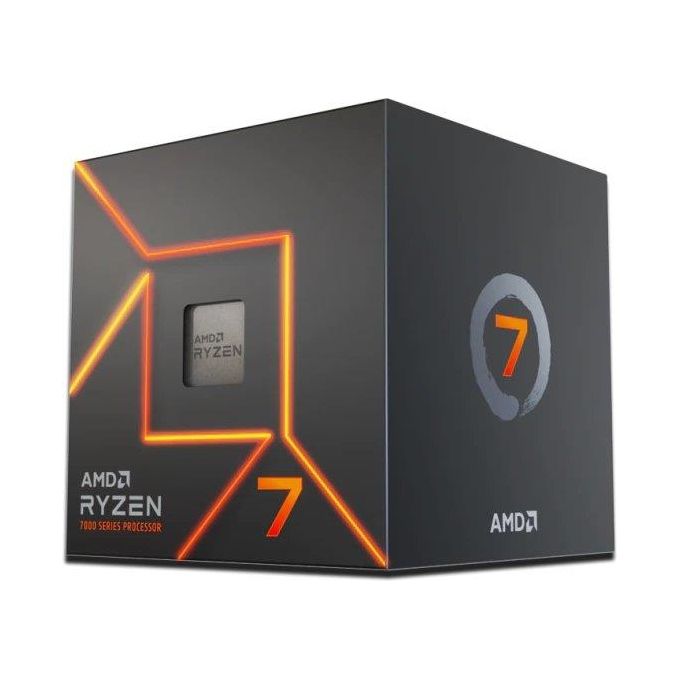 foto del prodotto amd ryzen 7700 processore con ventirad wraith prism 8 core 16 thread sfrenati architettura zen 4 40mb l3 cache 65 w tdp fino a 53 ghz frequenza boost socket amd 5 ddr5 e pcie 5.0