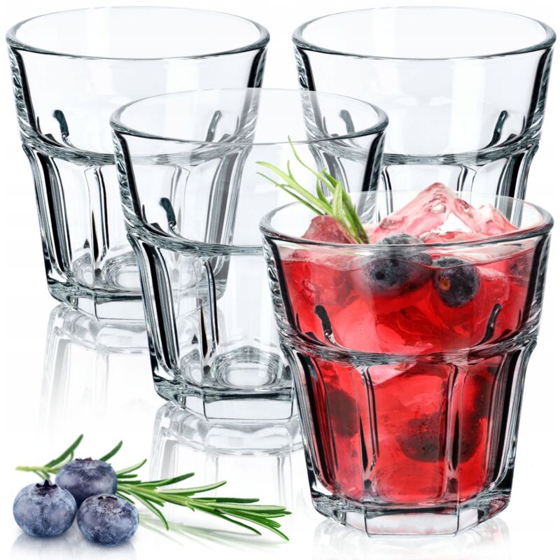 foto del prodotto amelie, bicchieri da cocktail impilabili, lavabili in lavastoviglie, set da 4, vetro neutro al calcio, 230 ml kadax