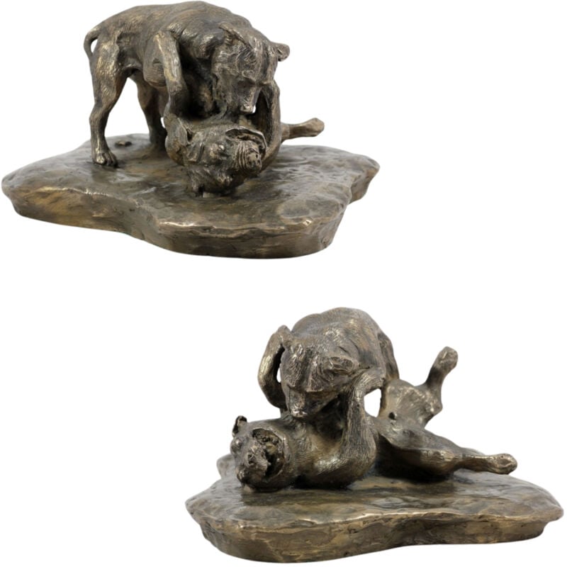 foto del prodotto american pit bull terrier, pit bull, american pit bull terrier, pitbul, apbt statuetta di cane, statuetta da ufficio, trofeo per una mostra canina