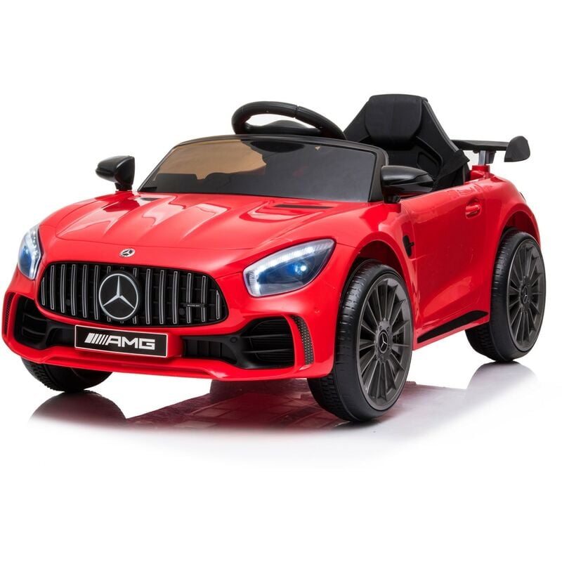 foto del prodotto amg mercedes gtr rosso auto macchina elettrica bambini