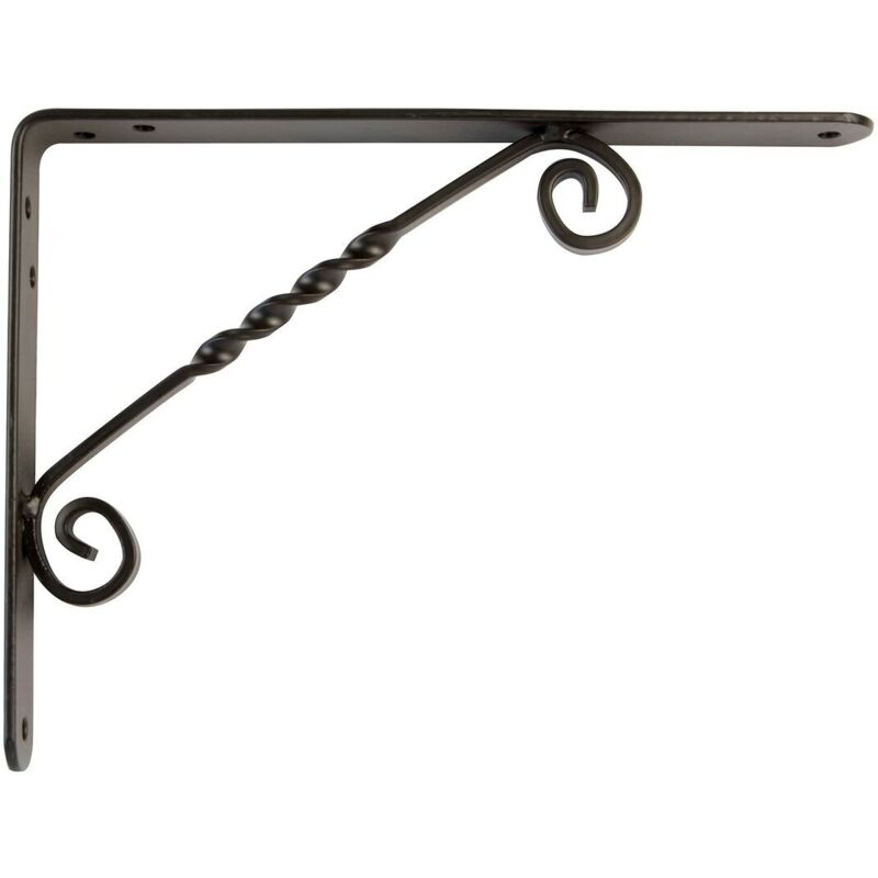 foto del prodotto amig supporto da parete 11 8838 mensole nero acciaio 20 x 15 cm 