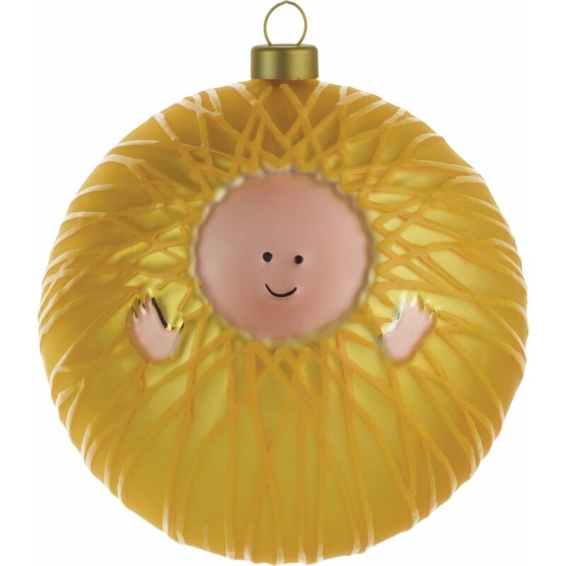 foto del prodotto amj13 1 gesù bambino palla per albero di natale, vetro soffiato, multicolore, 0.1x0.1x0.1 cm - alessi