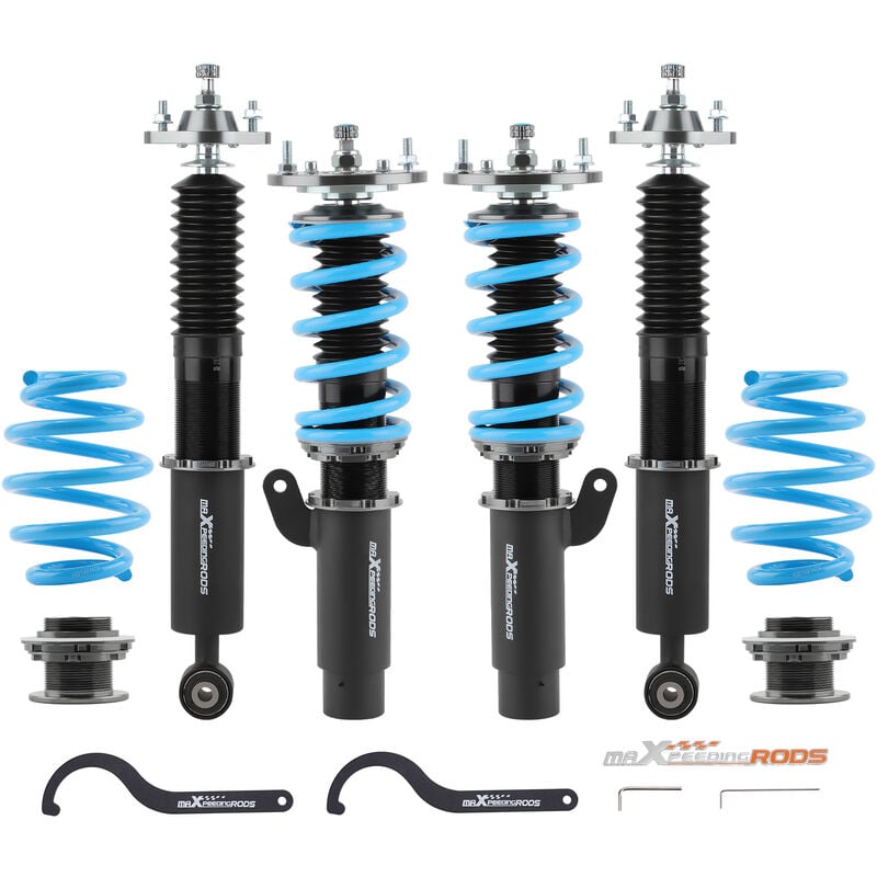 foto del prodotto ammortizzatori kit sospensione assetto regolabile 24 livelli for bmw e46 318 325 328 330 cabriolet 323ci 325ci ammortizzatori sospensioni coilover