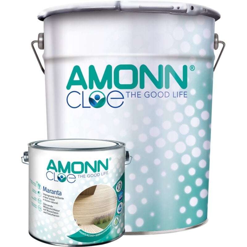 foto del prodotto amonn cloe maranta impregnante brillante base acqua resine s10 noce chiaro 0.75 lt
