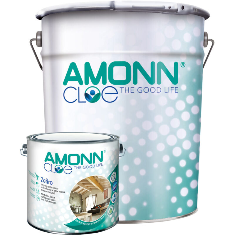 immagine 0 del prodotto amonn cloe zefiro impregnante opaco uniformante t34 noce scuro 2.5 lt
