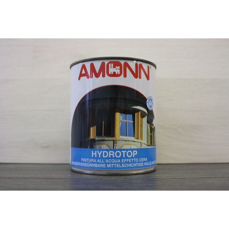 foto del prodotto amonn hydrotop finitura all'acqua effetto cera noce 0,75 litri