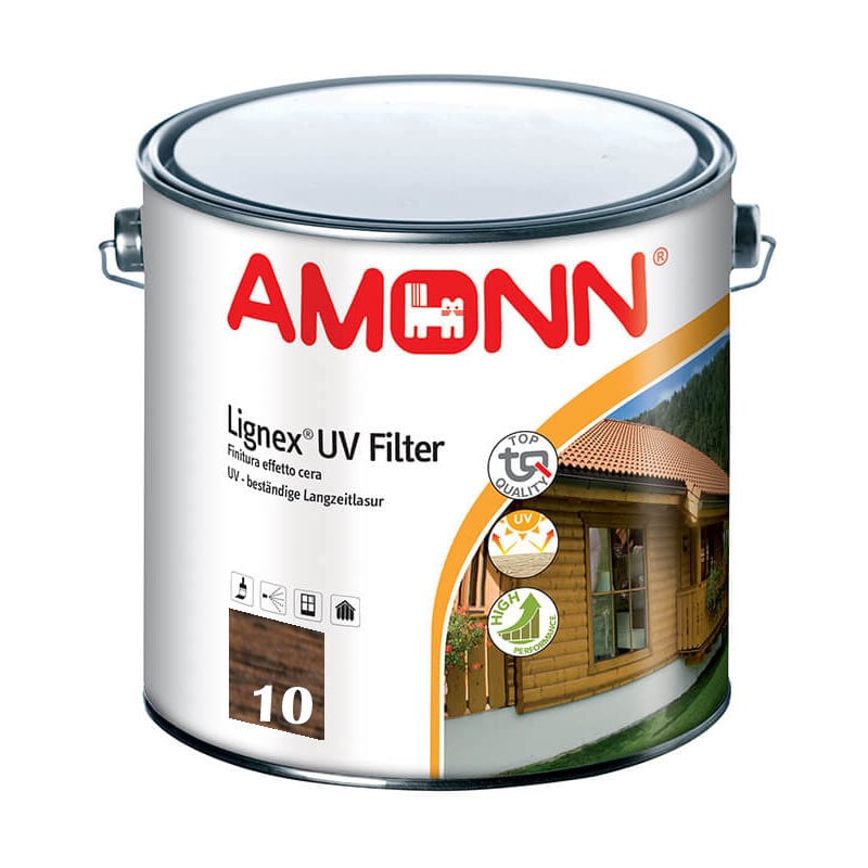 foto del prodotto amonn lignex uv filter finitura effetto cera noce chiaro 10 lt 0.75