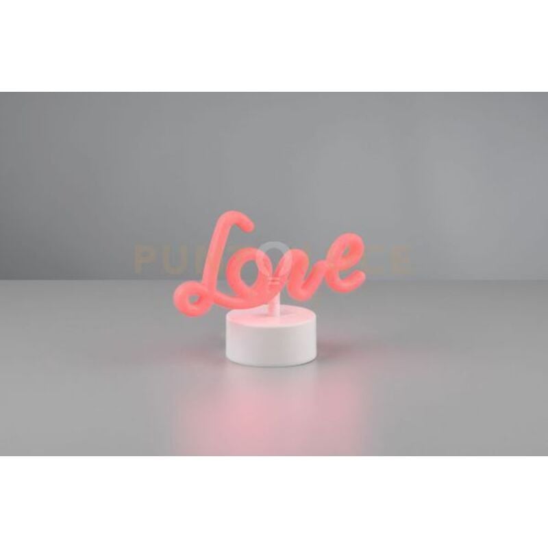 foto del prodotto amor lampada da tavolo led scritta love h. 14cm led 1w