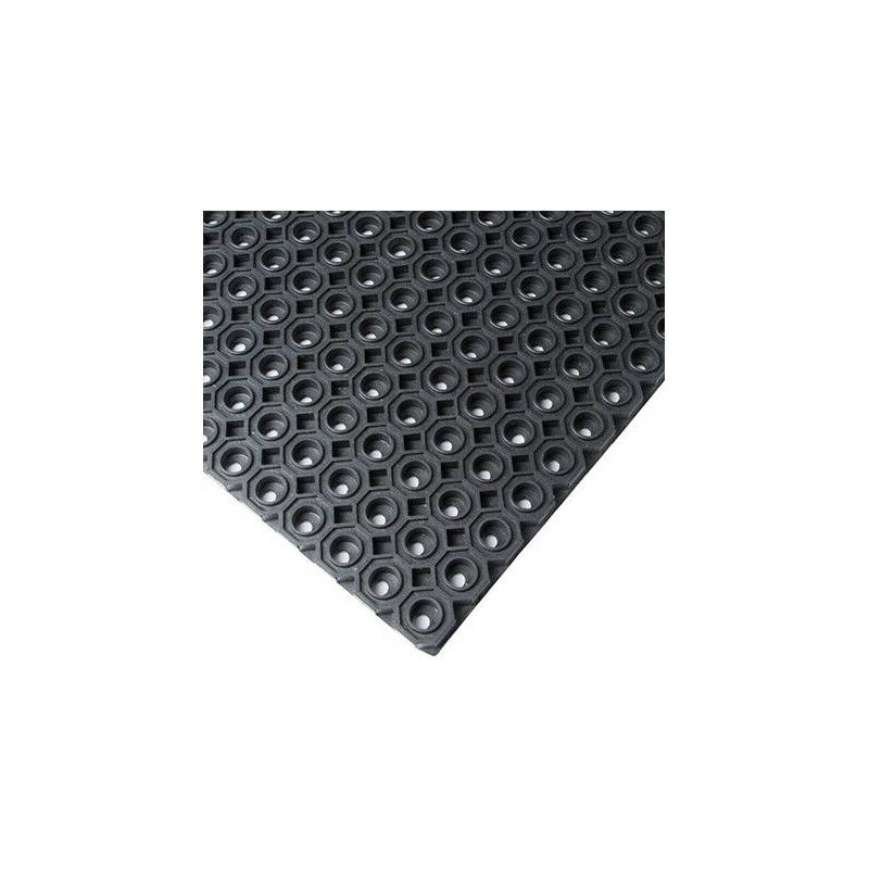 foto del prodotto ampere tappeto a nido d ape sbr nr. nero. soffitto aperto. 13 mm. 100x150 cm