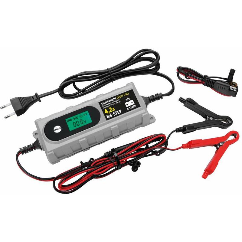 foto del prodotto amperomatic digit pro, caricabatteria intelligente, 12v 4,2a