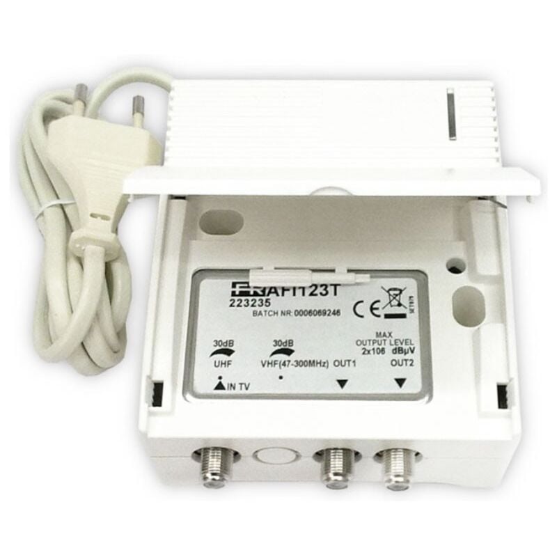foto del prodotto amplificatore da interno 1in 2out 30db 223235 fracarro