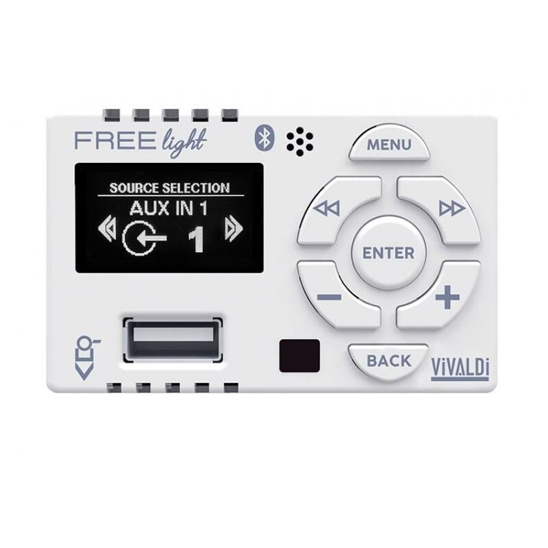 foto del prodotto amplificatore giove vivaldi freelight.w per 503 con lettore usb e bluetooth
