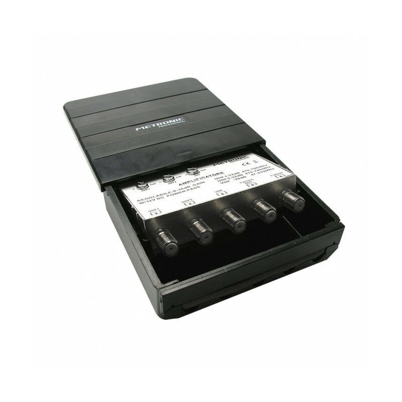 foto del prodotto amplificatore per antenna tv per esterno 2 uscite art. 414142 metronic