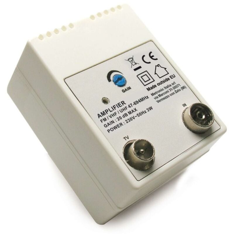 foto del prodotto amplificatore per antenne tv da interno 1 in 1 out