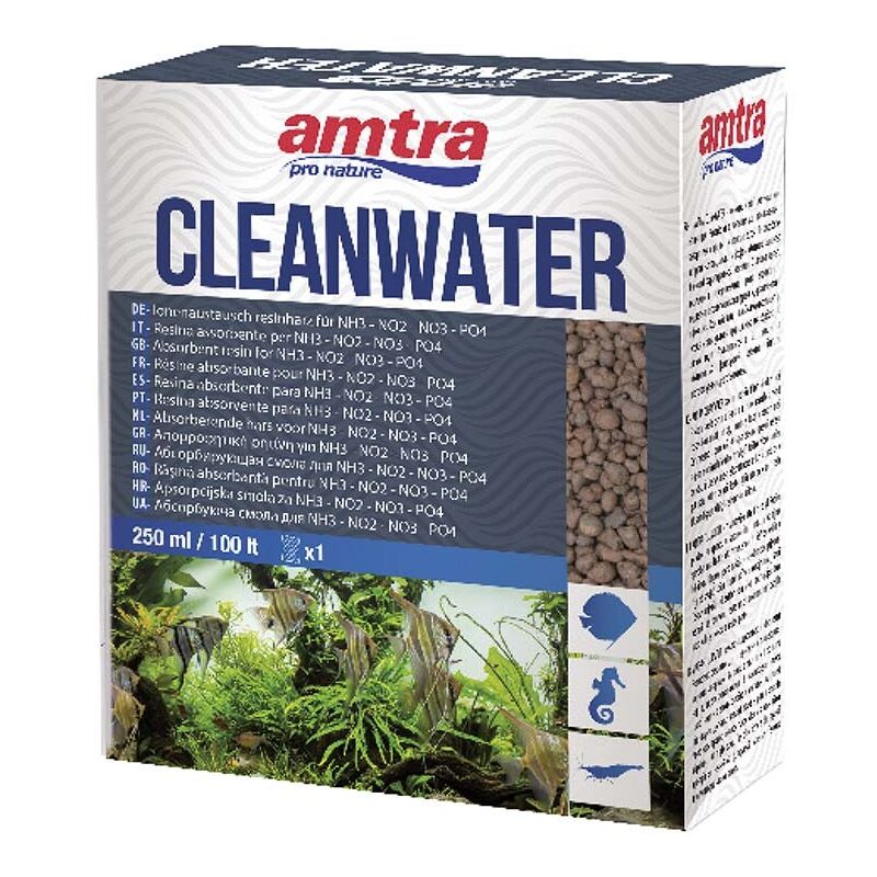 foto del prodotto amtra cleanwater assorbe nitriti, nitrati e ammoniaca formato 250 ml