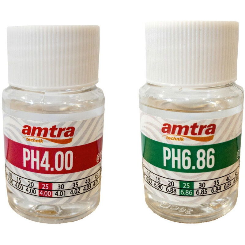 foto del prodotto amtra kit calibratura ph tester soluzioni di taratura per ph metro digitale