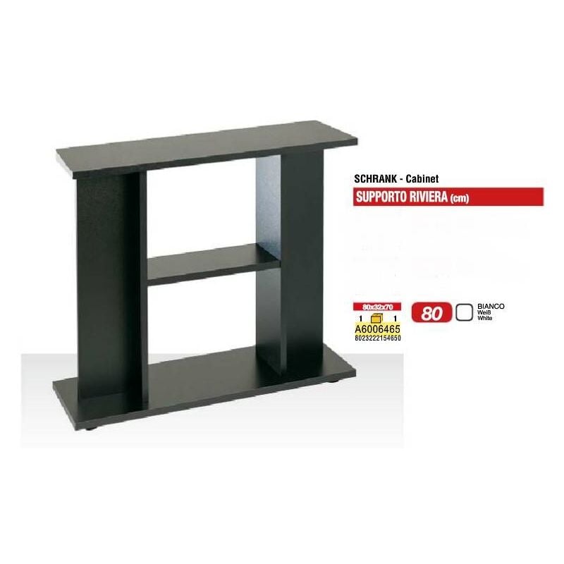 foto del prodotto amtra supporto in legno system 80 bianco 80x32x70h