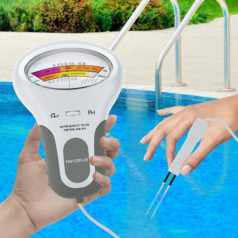 foto del prodotto analizzatore di qualit dell acqua, tester digitale per cloro e ph cl2 per piscine, analizzatore di qualit dell acqua termale con sonda per piscine