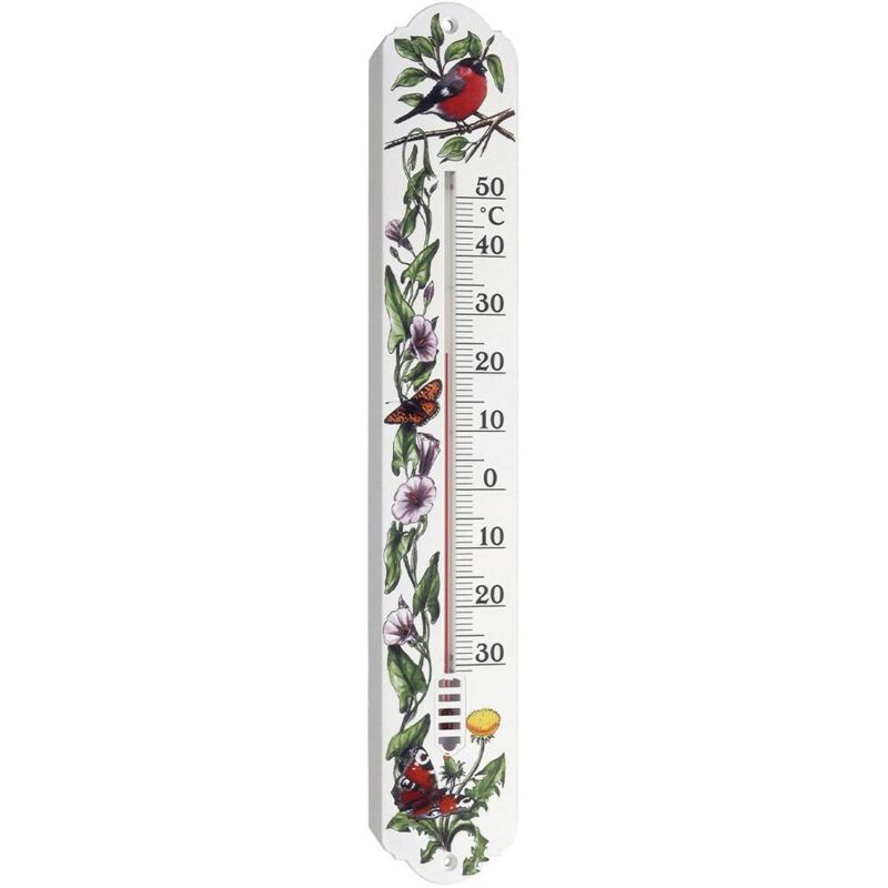 foto del prodotto analoges innen au en thermometer termometro bianco, fiori 12.3040.20 tfa dostmann